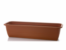 Květináč Lamela Natura 430-31, O 60 x 18 cm, hnědý