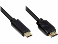 Alcasa AV adaptér Alcasa GC-M0103 Kabelový adaptér 5m USB Type-C HDMI Type-A (standardní) Černá