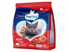 PREVITAL Adult Beef - suché krmivo pro kočky - 300g