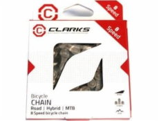 Cyklistický řetěz Clarks CLARKS C8E, 8 rychlostí, článek, poniklovaný, pro elektrokola, tmavý (NOVINKA 2025)