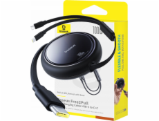Kabel USB-C 2W1 Baseus Bright Mirror, C+C / 100W / 1m (černý)