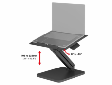 Stolní stojan Maclean pro monitor nebo notebook, plynová pružina, pro stání i sezení, černý, MC-493