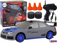 Sportovní auto na dálkové ovládání LeanToys R/C 1:24 Šedá vyměnitelná kola