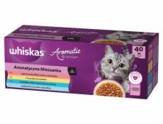 WHISKAS Aromatické vrecká mix príchutí 40x85g