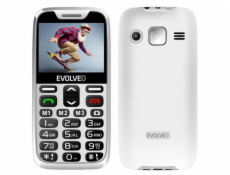 EVOLVEO EasyPhone XR, mobilní telefon pro seniory s nabíjecím stojánkem, bílá