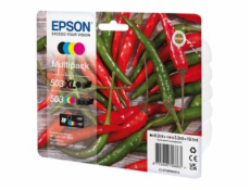 Epson 503/503 XL Multipack - 4-balení - kapacita XL (černá) + Standardní - černá, žlutá, azurová, purpurová - originální - blistr - inkoustová cartridge - pro EPL 5200; RIP Station 5200; WorkForce WF-