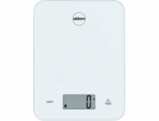 Elektrická kuchyňská váha, ARI, skleněná deska, bílá, do 10 kg