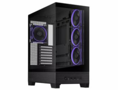 ASUS case A31 PLUS TG ARGB, Mid Tower, Průhledná bočnice, 4x120mm ARGB Fan, ARGB Hub, černá