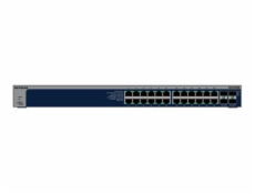 NETGEAR S3600 Series XS724TM - Přepínač - 2+/L3 Lite - inteligentní - 24 x 10/25 Gigabit Ethernet + 4 x 1 Gigabit / 10 Gigabit SFP+ - desktop, Lze montovat do rozvaděče