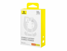 Baseus Gem Rychlonabíjecí kabel USB A na USB C 2 m 100 W Bílá
