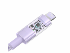 Baseus Gem Rychlonabíjecí kabel USB-C na iP 2 m 20 W Fialová