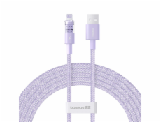 Baseus Gem Rychlonabíjecí kabel USB na IP 2,4A 2 m Fialová