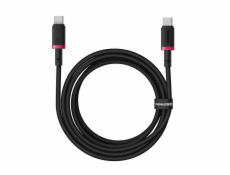 Baseus Dura Kabel pro rychlé nabíjení z typu C na typ C 100 W 2 m černý, Červená