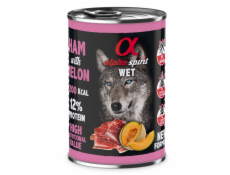 ALPHA SPIRIT WET Šunka s melounem – mokré krmivo pro psy – 400 g