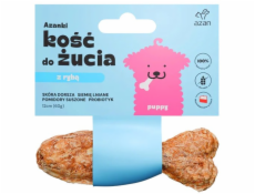AZANKI Kost z tresky a probiotiky Puppy ve tvaru ryby – pamlsek pro psa – 12 cm