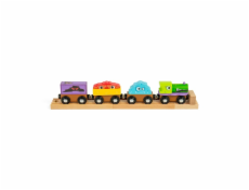 Bigjigs Rail Dřevěný vláček Příšerky
