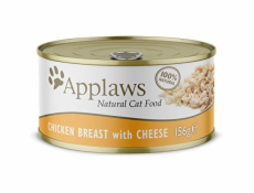 APPLAWS Natural Cat Food Chicken breast with cheese - mokré krmivo pro kočky - 156g