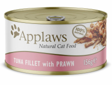 APPLAWS Natural Cat Food Tuna fillet with prawn - mokré krmivo pro kočky - 156g