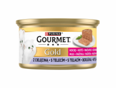 PURINA Gourmet Gold Kitten Veal mousse - mokré krmivo pro kočky - 85g