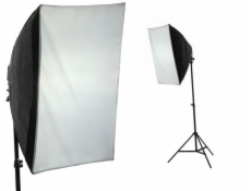 Softbox 40x40cm + Lampa + Žárovka 400w / 85w