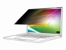 3M Bright Screen Privacy Filter - Filtr pro zvýšení soukromí k notebooku - jasná obrazovka - odstranitelné - flip/adhesive - 16 