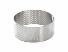 Pečící rám de Buyer, 3098.00, kruhový, perforovaný, děrovaný, průměr 8,5 cm, výška 3,5 cm, rovná hrana