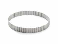 Pečící kruhový rám de Buyer, 3030.24, perforovaný, kruhový, vroubkovaný, průměr 24 cm, výška 3 cm, nerezová ocel