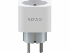 Savio Chytrá Wi-Fi zásuvka 16A Měření energie, Multipack 3 ks, AS-01, Bílá