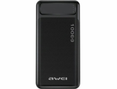 AWEI Powerbanka 10000mAh P5K 2xUSB 2.1A černá