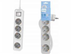 Philips Napájecí lišta 4 zásuvky 1,5m bílá