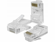 Qoltec Modulární konektor RJ45 | CAT6 | UTP | Pozlacené kontakty | 100 kusů