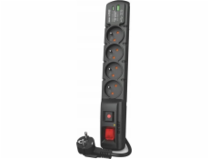 Acar Napájecí proužek F4 USB A+C 3m 4x 230V PD3.0 QC černý