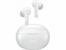 USAMS Bluetooth TWS 5.3 X-Don Series duální mikrofon ENC sluchátka bílá
