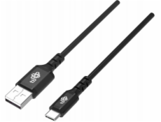 TB USB-USB C kabel 1,5m silikonový černý