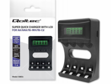 Qoltec Nabíječka pro Ni-MH baterie typu R03/AAA R6/AA | 1800 mA