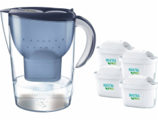 Brita Filtrační konvice Marella XL 3,5 l + 4 patrony Maxtra Pro Pure Performance modré