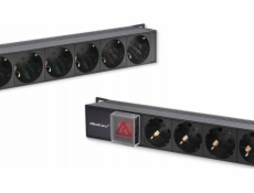 Qoltec PDU napájecí lišta pro RACK | 16A | 16xSCHUKO | Vertikální | 1,8 m