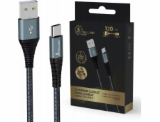 Extralink Kabel USB Type-A na USB Type-C Smart Life 1,2 m černý
