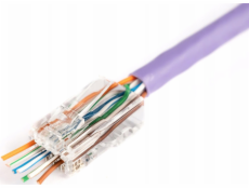 Digitus Průchozí zástrčka RJ45 (8P8C), kat. 6, nestíněná, AWG 26-24, balení 100 ks.