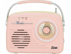 Eltra Rádio LUIZA RETRO SP-11 MP3 USB SD růžové