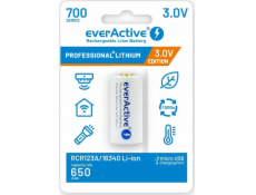 everActive 16340 3V Li-ion baterie 700 mAh micro USB