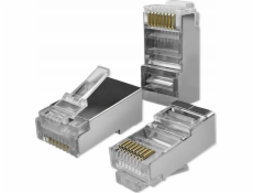 Qoltec Modulární konektor RJ45 | CAT5e | FTP | Pozlacené kontakty | 100 kusů