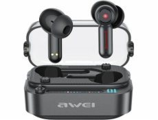 AWEI Sluchátka Bluetooth 5.3 TWS T58 ANC černá