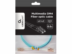 Gembird Multimode duplexní optický kabel OM4 50/125, LC/LC, 0,5m