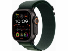 Apple Watch Ultra 2 GPS + Cellular, 49mm černé titanové pouzdro s tmavě zeleným páskem Alpine S