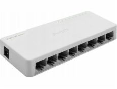 Qoltec SWITCH síťový přepínač 8 x RJ45 portů | 1000 Mbps | Rychlý Ethernet | LAN