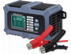 Qoltec Inteligentní mikroprocesorová nabíječka s testerem baterií a funkcí opravy 12V | 6A | LCD | Nabíječka baterií AGM LiFePO4 GEL