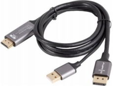 Lanberg Kabel HDMI(M)-Displayport(M) 1,8M 4K Černý