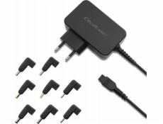 Qoltec Univerzální 30W napájecí adaptér pro notebook | 8 pluginů