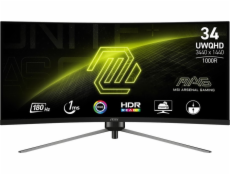 MSI Monitor 34 palců MAG 345CQR LED/WQHD/zakřivený/180Hz/černý